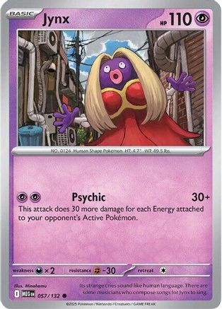 Image of Jynx 057  - Reverse Holofoil ME01 Mega Evolution - Common
