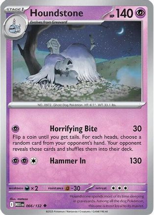 Image of Houndstone 066/132  ME01 Mega Evolution - Uncommon