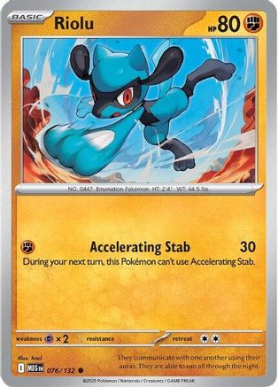 Image of Riolu 076  ME01 Mega Evolution - Common