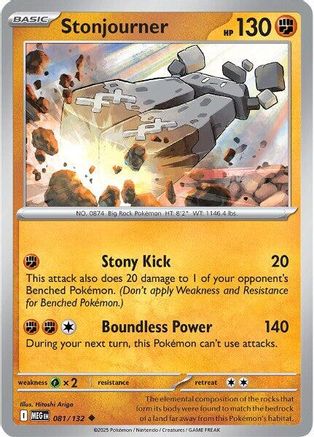 Image of Stonjourner 081  ME01 Mega Evolution - Uncommon