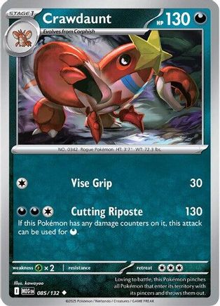 Image of Crawdaunt 085  ME01 Mega Evolution - Uncommon