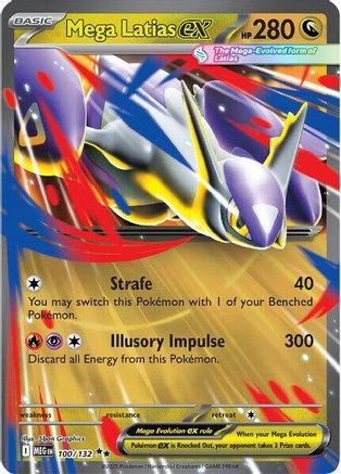 Image of Mega Latias ex 100/132  - Holofoil ME01 Mega Evolution - Double Rare