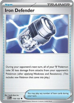 Image of Iron Defender 118  ME01 Mega Evolution - Uncommon