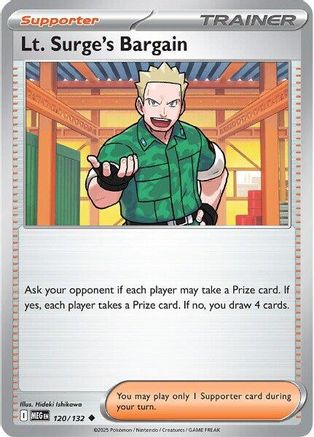 Image of Lt. Surge's Bargain 120/132  ME01 Mega Evolution - Uncommon
