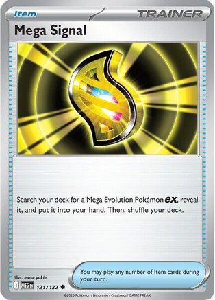 Image of Mega Signal 121/132  - Reverse Holofoil ME01 Mega Evolution - Uncommon
