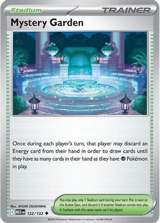 Image of Mystery Garden 122/132  - Reverse Holofoil ME01 Mega Evolution - Uncommon