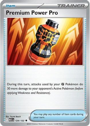 Image of Premium Power Pro 124/132  - Reverse Holofoil ME01 Mega Evolution - Uncommon