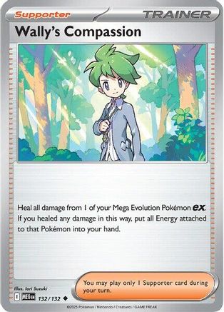 Image of Wally's Compassion 132/132  - Reverse Holofoil ME01 Mega Evolution - Uncommon