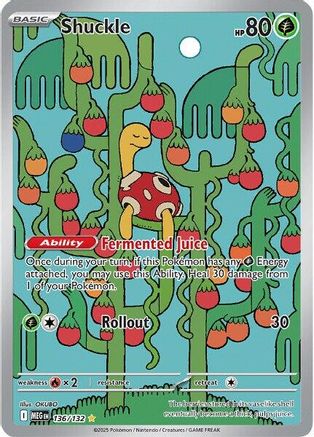 Image of Shuckle 136/132  - Holofoil ME01 Mega Evolution - Illustration Rare