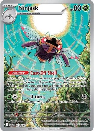 Image of Ninjask 137/132  - Holofoil ME01 Mega Evolution - Illustration Rare