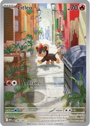 Image of Litleo 139/132  - Holofoil ME01 Mega Evolution - Illustration Rare