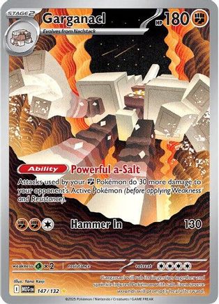 Image of Garganacl 147/132  - Holofoil ME01 Mega Evolution - Illustration Rare