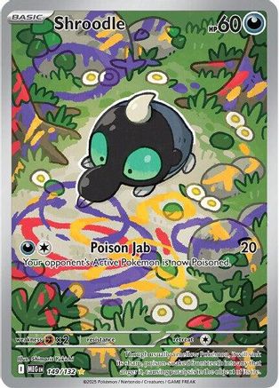 Image of Shroodle 149/132  - Holofoil ME01 Mega Evolution - Illustration Rare