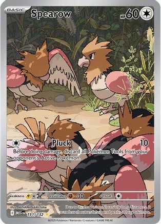 Image of Spearow 151/132  - Holofoil ME01 Mega Evolution - Illustration Rare