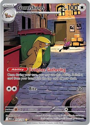 Image of Gumshoos 153/132  - Holofoil ME01 Mega Evolution - Illustration Rare