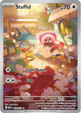 Image of Stufful 154/132  - Holofoil ME01 Mega Evolution - Illustration Rare