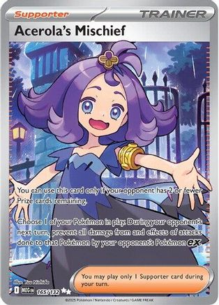 Image of Acerola's Mischief 165/132  - Holofoil ME01 Mega Evolution - Ultra Rare