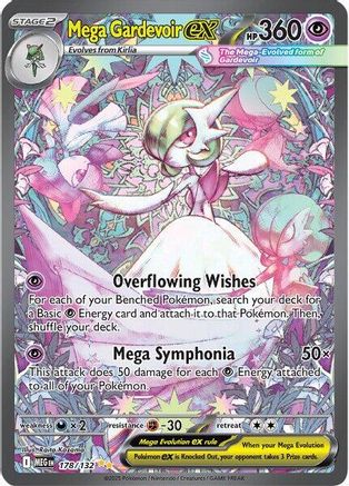 Image of Mega Gardevoir ex 178/132  - Holofoil ME01 Mega Evolution - Special Illustration Rare