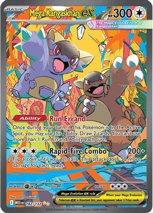 Image of Mega Kangaskhan ex 182/132  - Holofoil ME01 Mega Evolution - Special Illustration Rare