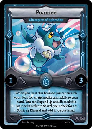 Image of Foamee - Champion of Aphrodite (TP4-05) - Organized Play Series 4