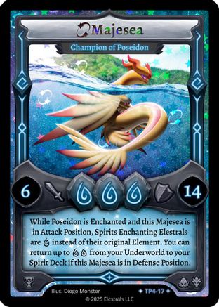 Image of Majesea - Champion of Poseidon (TP4-17) - Organized Play Series 4 Holo