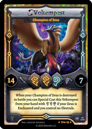 Image of Voltempest - Champion of Zeus (TP4-18) - Organized Play Series 4 Holo