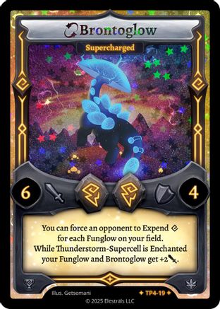 Image of Brontoglow - Supercharged (TP4-19) - Organized Play Series 4 Holo