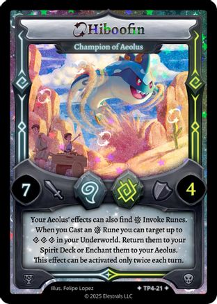 Image of Hiboofin - Champion of Aeolus (TP4-21) - Organized Play Series 4 Holo