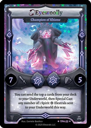 Image of Eyewoolly - Champion of Khione (TP4-22) - Organized Play Series 4 Holo