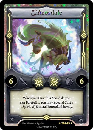 Image of Aeosdale (TP4-25) - Organized Play Series 4 Holo