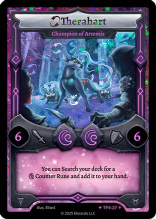 Image of Therahart - Champion of Artemis (TP4-27) - Organized Play Series 4 Holo