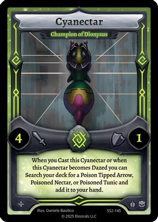 Image of Cyanectar - Champion of Dionysus (SS2-145) - Shattered Stars Chapter 2 SS2 Reverse Holo