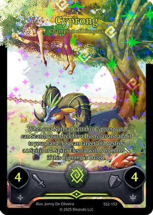 Image of Cyprong - Champion of Dionysus (Full Art) (SS2-153) - Shattered Stars Chapter 2 SS2 Holo
