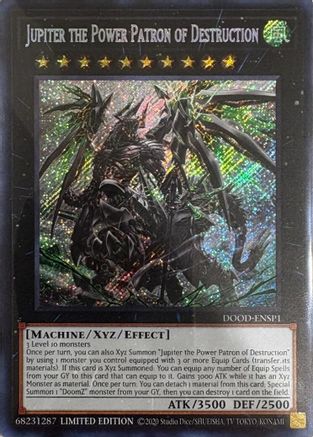 Image of Jupiter the Power Patron of Destruction (SR) (DOOD-ENSP1) (DOOD-ENSP1) - Doom of Dimensions Limited