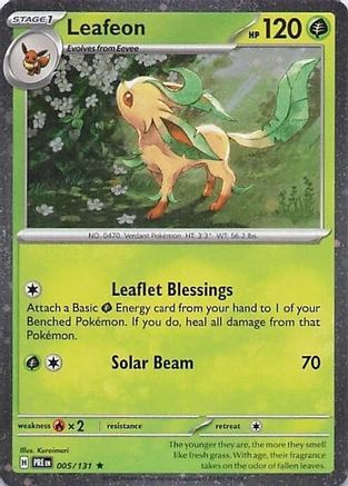 Image of Leafeon 005/131  - Holofoil Miscellaneous Cards & Products - Rare