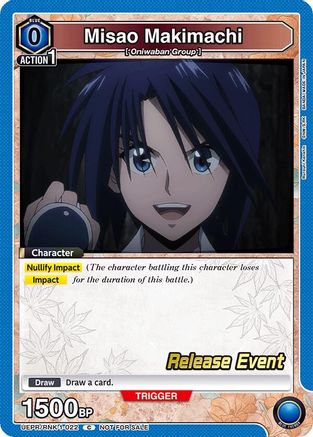 Image of Misao Makimachi (022) (UEPR/RNK-1-022) - UE11BT Rurouni Kenshin Release Event Cards