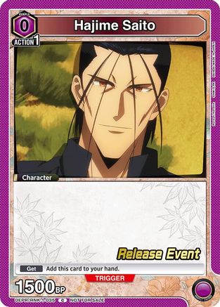 Image of Hajime Saito (035) (UEPR/RNK-1-035) - UE11BT Rurouni Kenshin Release Event Cards