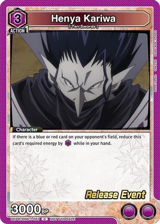Image of Henya Kariwa (UEPR/RNK-1-051) - UE11BT Rurouni Kenshin Release Event Cards