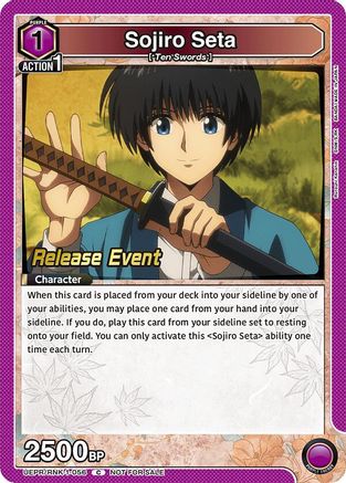 Image of Sojiro Seta (056) (UEPR/RNK-1-056) - UE11BT Rurouni Kenshin Release Event Cards
