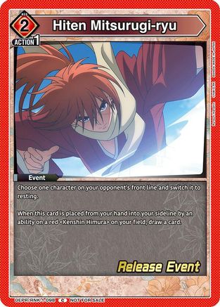 Image of Hiten Mitsurugi-ryu (UEPR/RNK-1-098) - UE11BT Rurouni Kenshin Release Event Cards