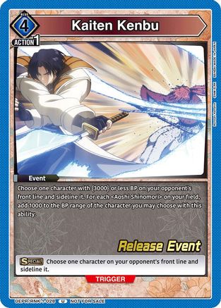 Image of Kaiten Kenbu (UEPR/RNK-1-028) - UE11BT Rurouni Kenshin Release Event Cards