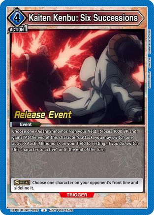 Image of Kaiten Kenbu: Six Successions (UEPR/RNK-1-029) - UE11BT Rurouni Kenshin Release Event Cards
