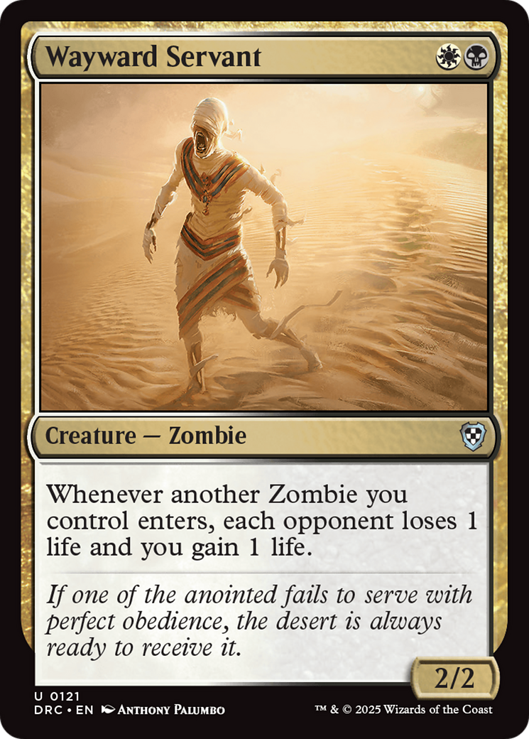 Image of Wayward Servant (DRC-121) - Commander: Aetherdrift