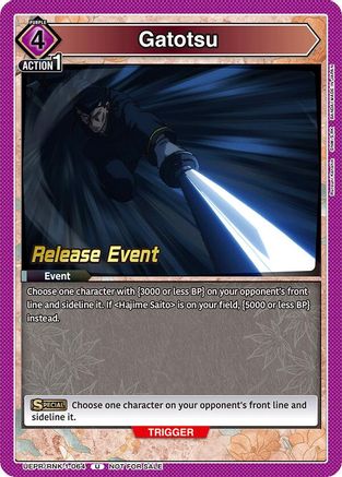 Image of Gatotsu (UEPR/RNK-1-064) - UE11BT Rurouni Kenshin Release Event Cards