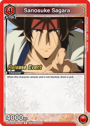 Image of Sanosuke Sagara (075) (UEPR/RNK-1-075) - UE11BT Rurouni Kenshin Release Event Cards
