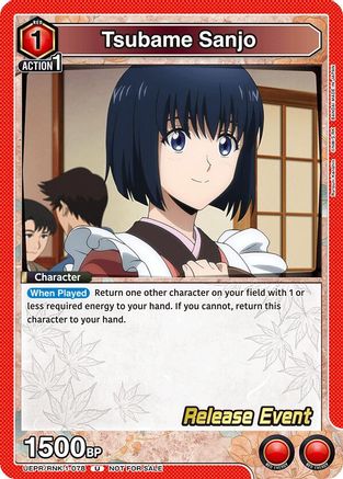 Image of Tsubame Sanjo (UEPR/RNK-1-078) - UE11BT Rurouni Kenshin Release Event Cards