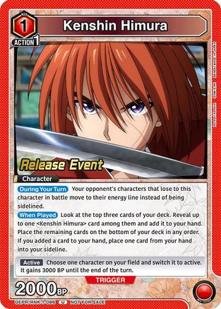 Image of Kenshin Himura (086) (UEPR/RNK-1-086) - UE11BT Rurouni Kenshin Release Event Cards