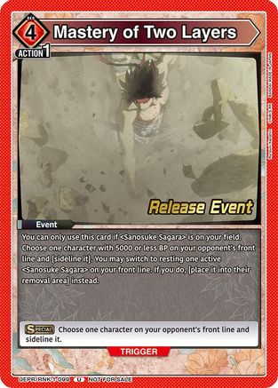 Image of Mastery of Two Layers (UEPR/RNK-1-099) - UE11BT Rurouni Kenshin Release Event Cards