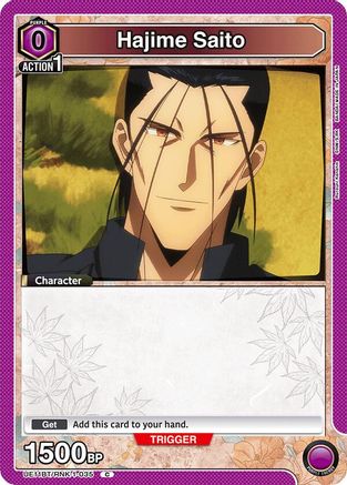 Image of Hajime Saito (035) (Box Topper Foil) (UE11BT/RNK-1-035) - UE11BT Rurouni Kenshin Foil