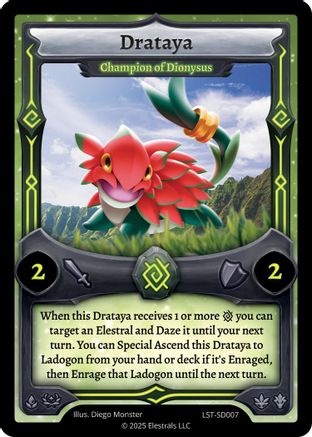 Image of Drataya - Champion of Dionysus (LST-SD007) - Divine Champions Lifestream Starter Decks